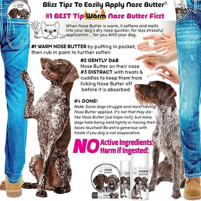The Blissful Dog German Shorthaired Pointer Unscented Nose Butter - Dog Nose Butter, 4 Ounce