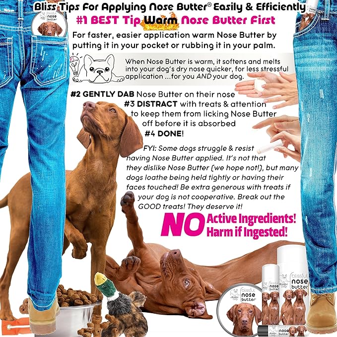 The Blissful Dog Vizsla Unscented Nose Butter - Dog Nose Butter, 1 Ounce