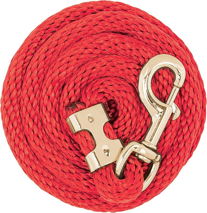 Weaver Equine Performance Lead Rope, Long Horse Lead Rope with Quick Halter Attachment, Soft Comfort Grip, Barn Horse Tack for Daily Use &amp; Showing