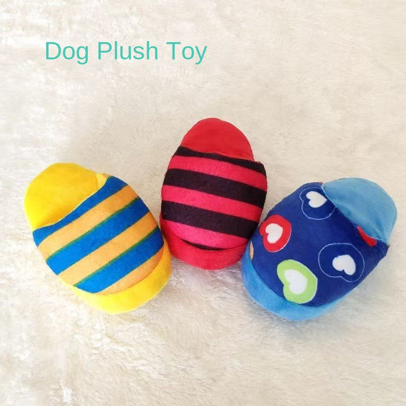 Plush Toy Pet Cat Dog Simulation Sound Comfort Anti-Depression Exercise Intellectual Vent Interactive Training Slipper