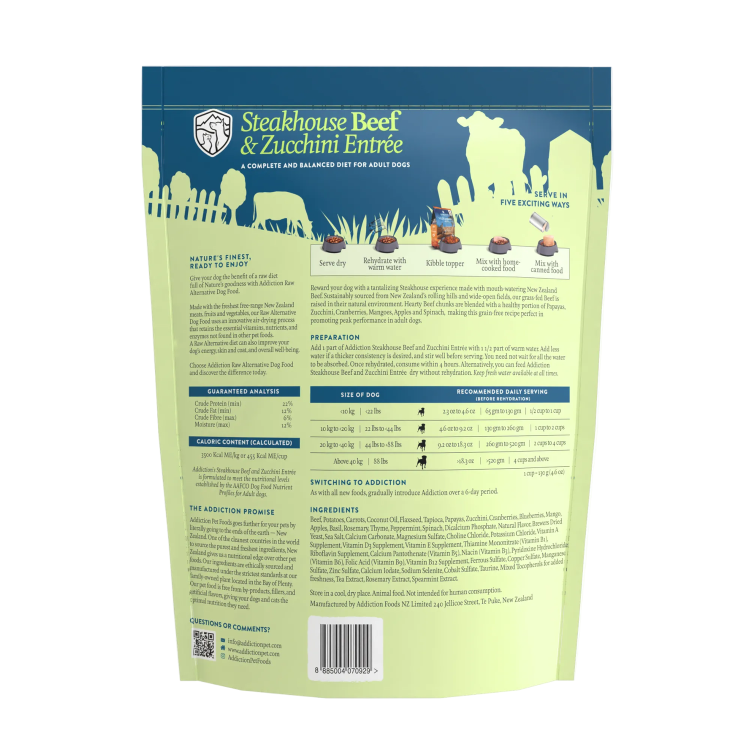 Steakhouse Beef &amp; Zucchini Air-Dried Dog Food