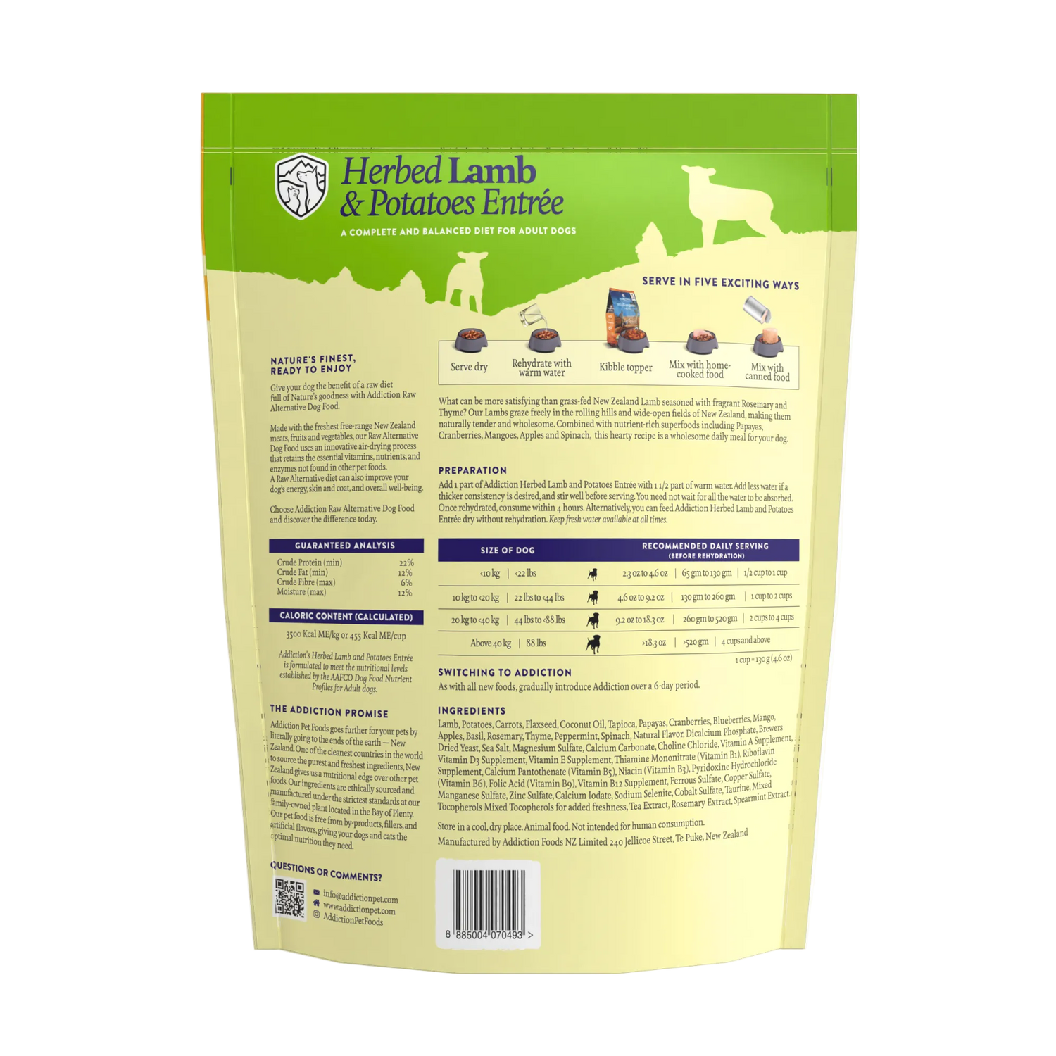 Herbed Lamb &amp; Potatoes Air-Dried Dog Food