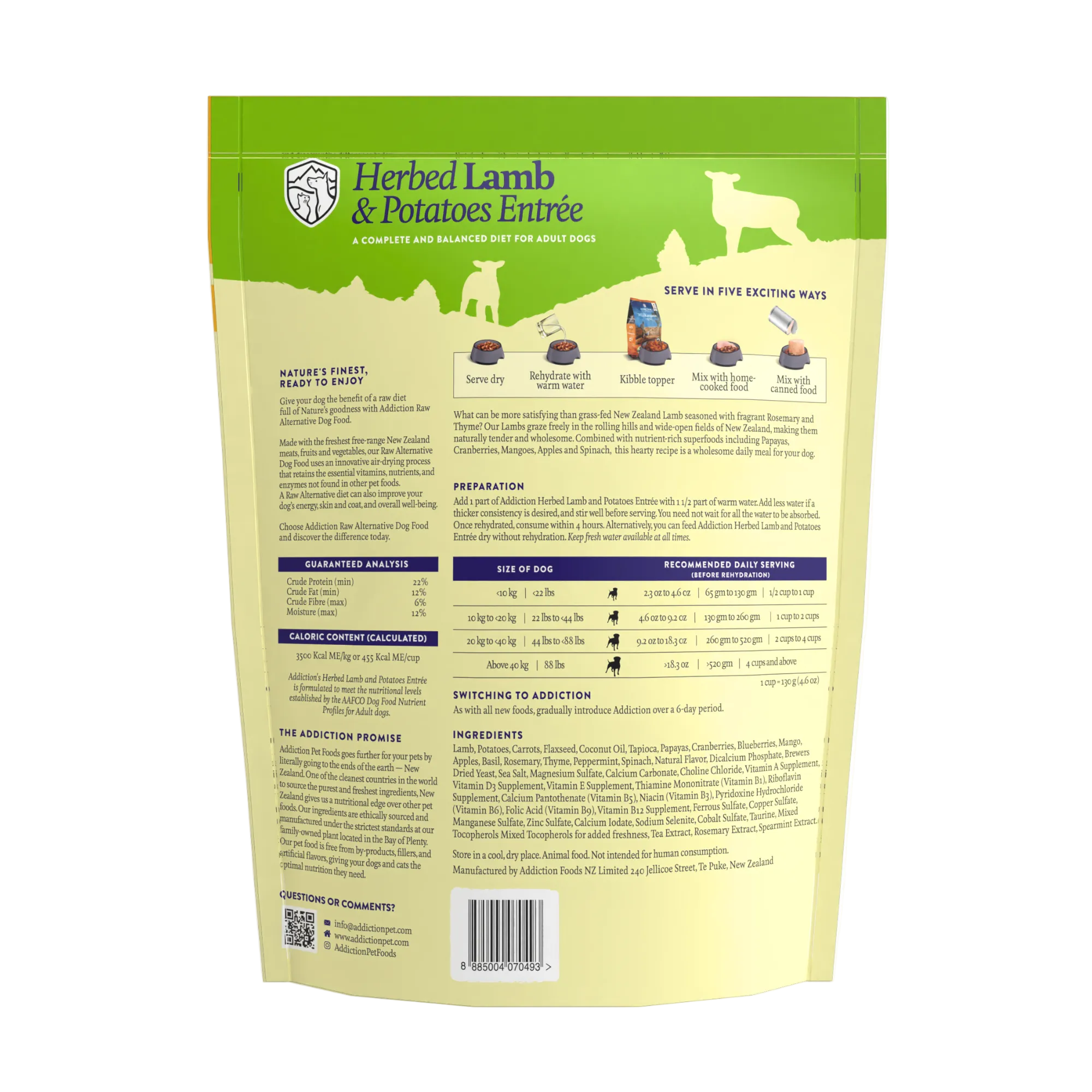 Herbed Lamb &amp; Potatoes Air-Dried Dog Food