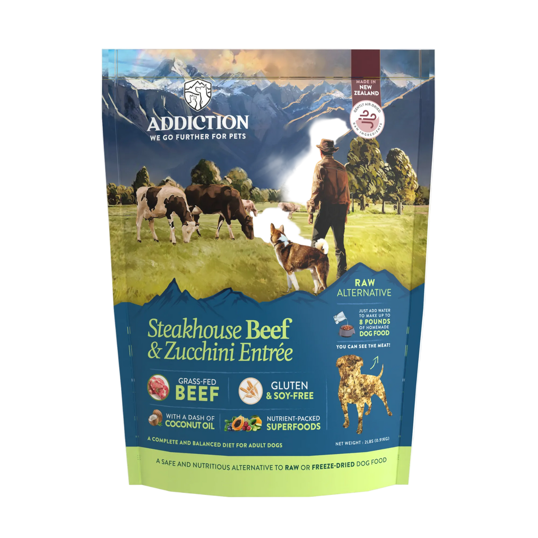 Steakhouse Beef &amp; Zucchini Air-Dried Dog Food