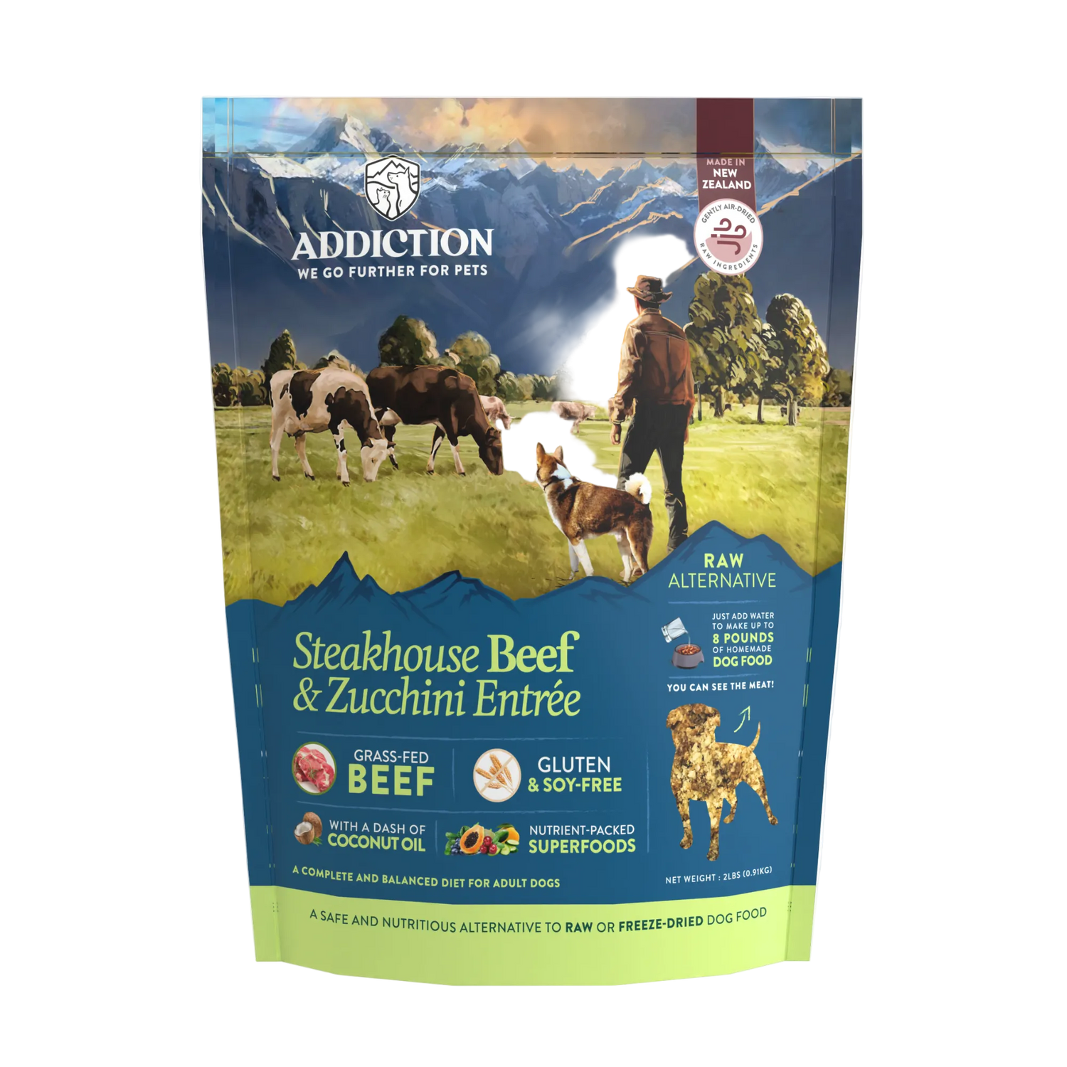 Steakhouse Beef &amp; Zucchini Air-Dried Dog Food