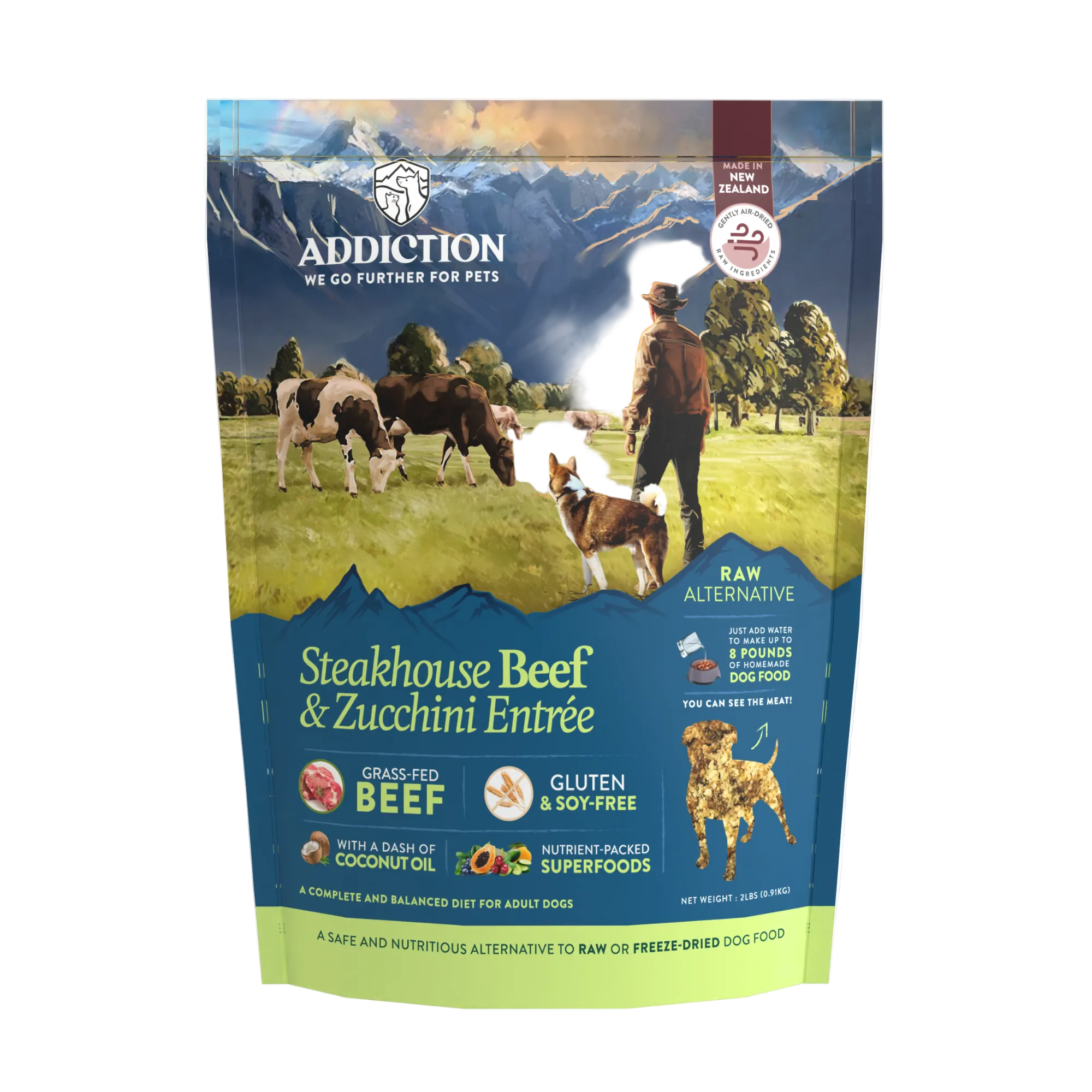 Steakhouse Beef &amp; Zucchini Air-Dried Dog Food