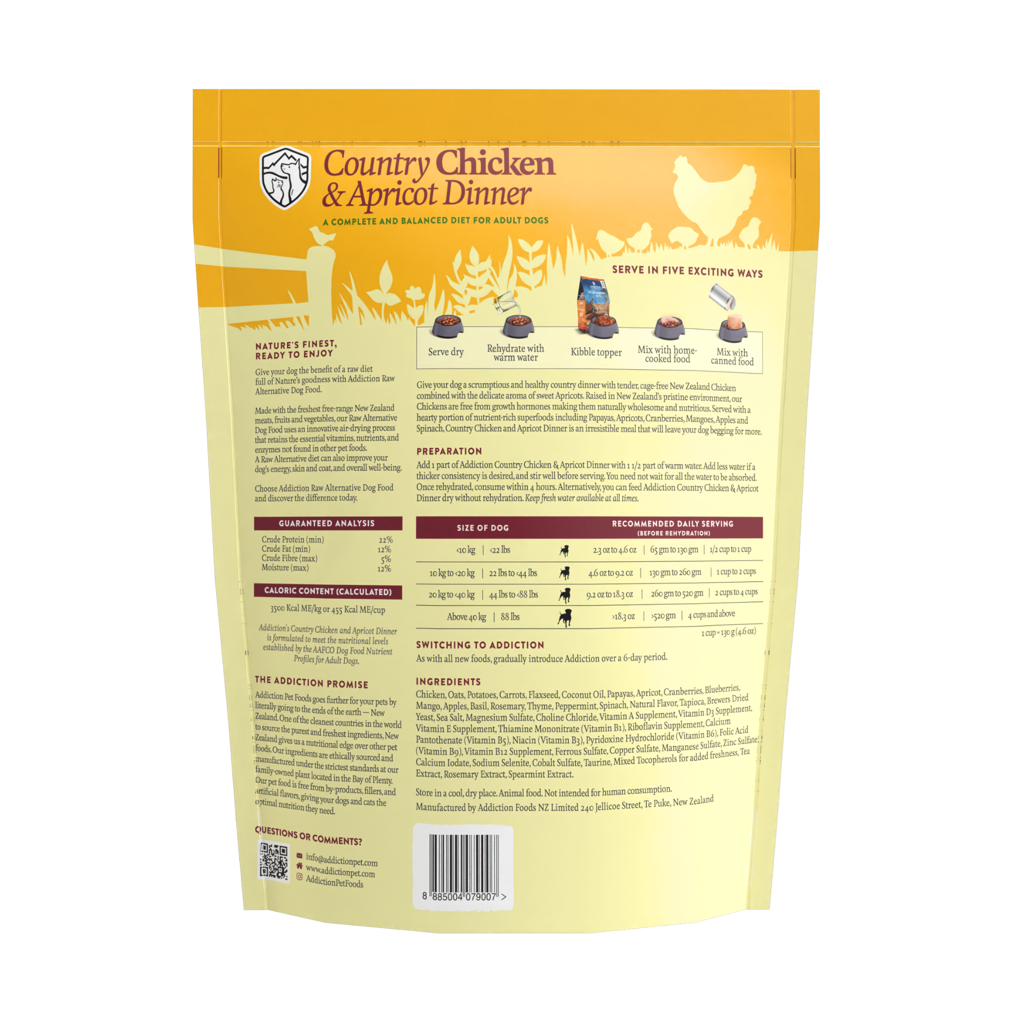 Country Chicken &amp; Apricot Air-Dried Dog Food
