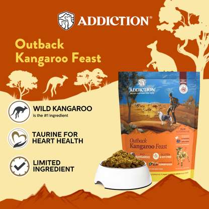 Addiction Kangaroo Dog Food &amp; Treats Bundle