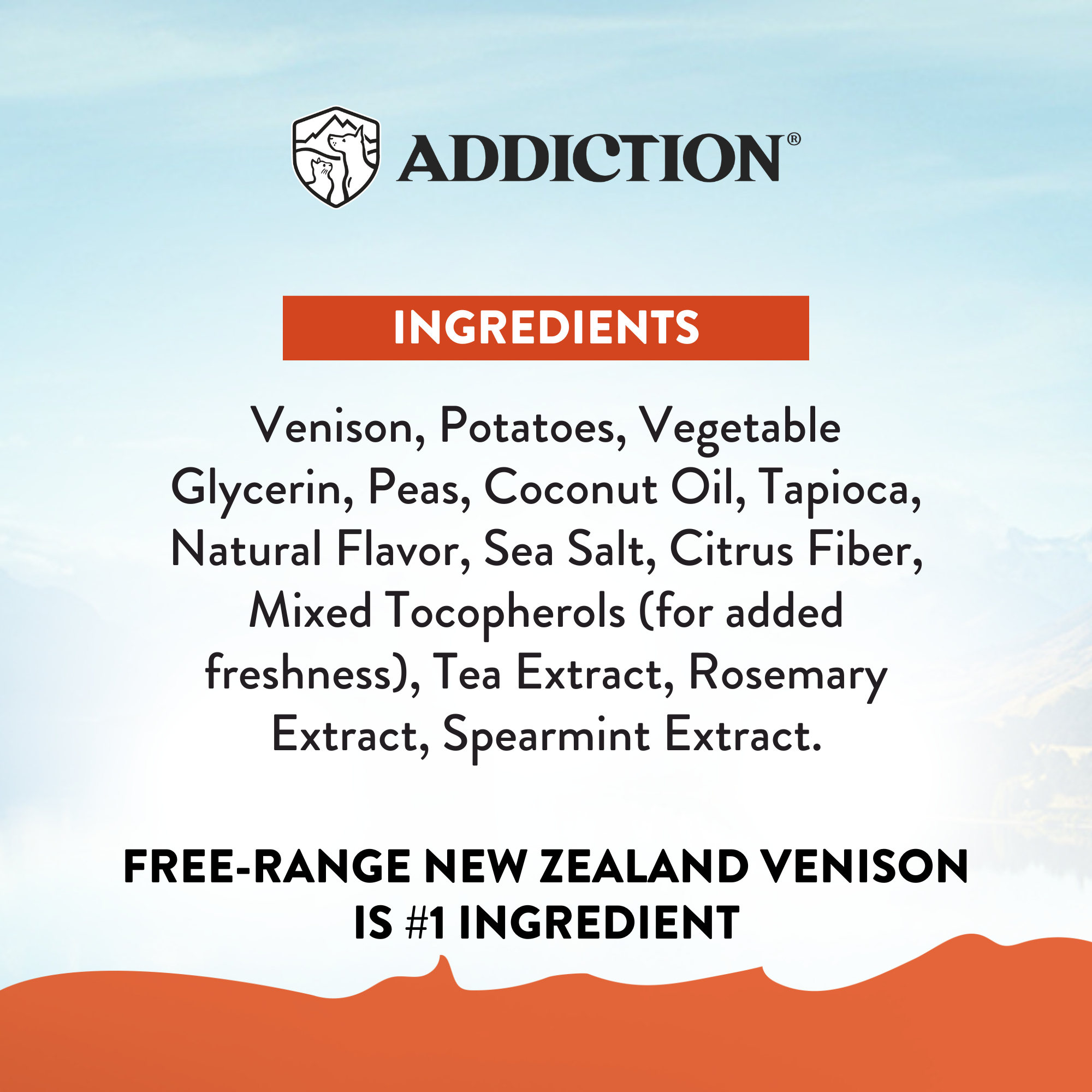Addiction Venison Air-Dried Dog Food &amp; Treats Duo