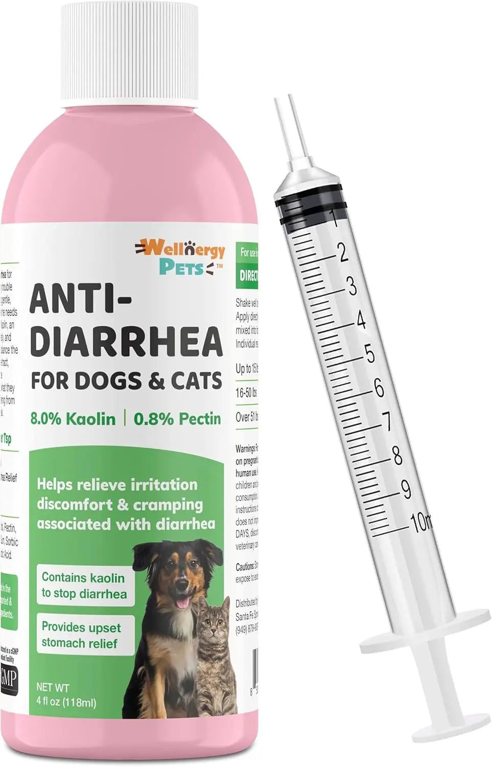 Anti Diarrhea Liquid for Dogs - Dog Diarrhea Relief with Kaolin (4 Oz.)