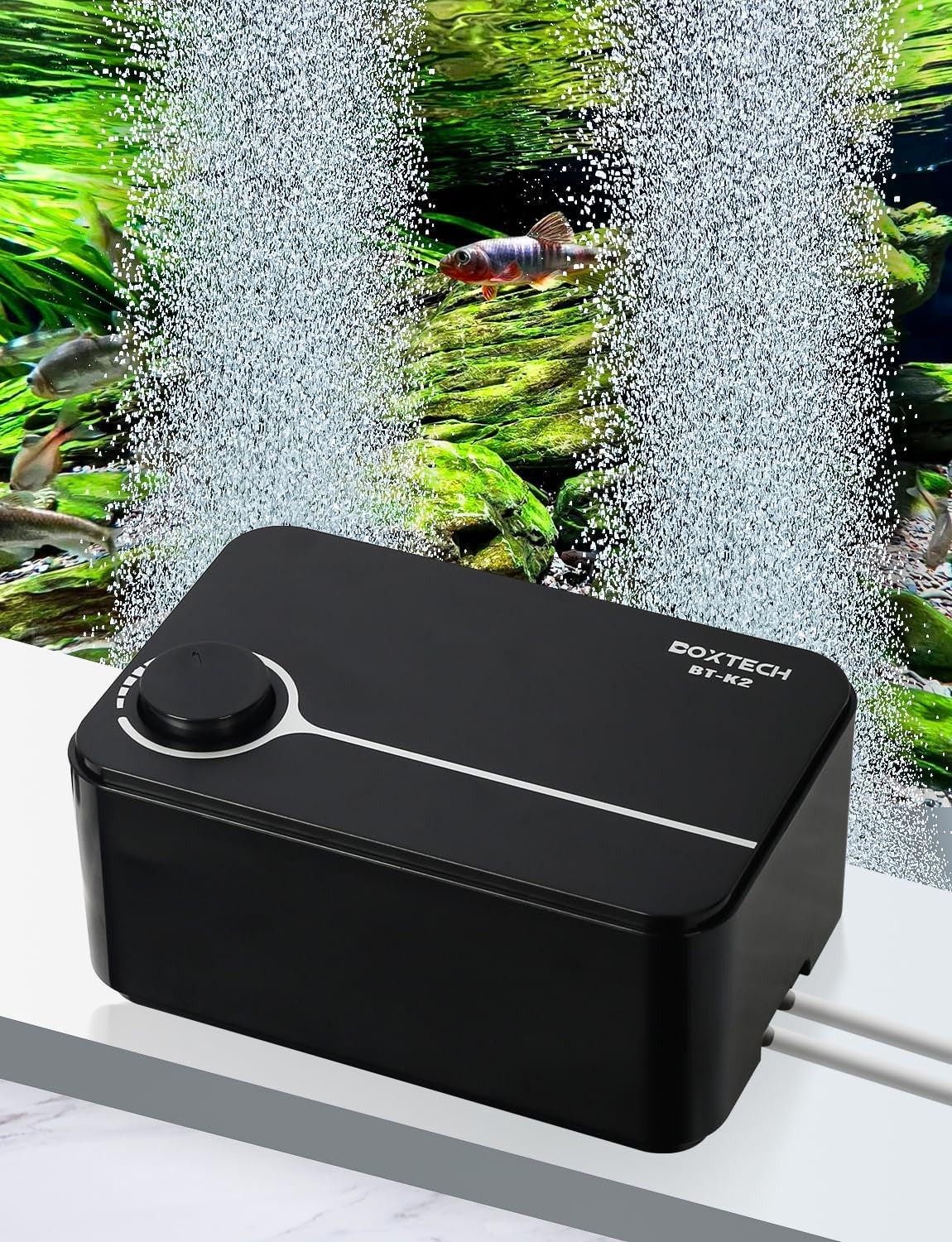 Aquarium Air Pump 5W 10W Ultra Quiet Dual Outlet Fish Tank Bubbler Aerator