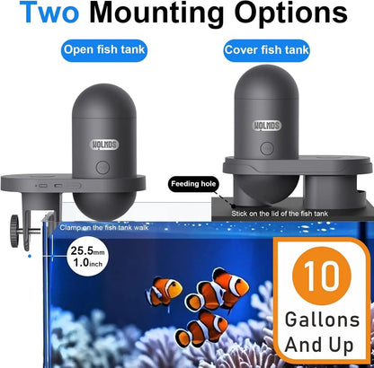 Automatic Fish Feeder WiFi (2.5 &amp; 5G) 2.5K Camera App Control 230ML Tank