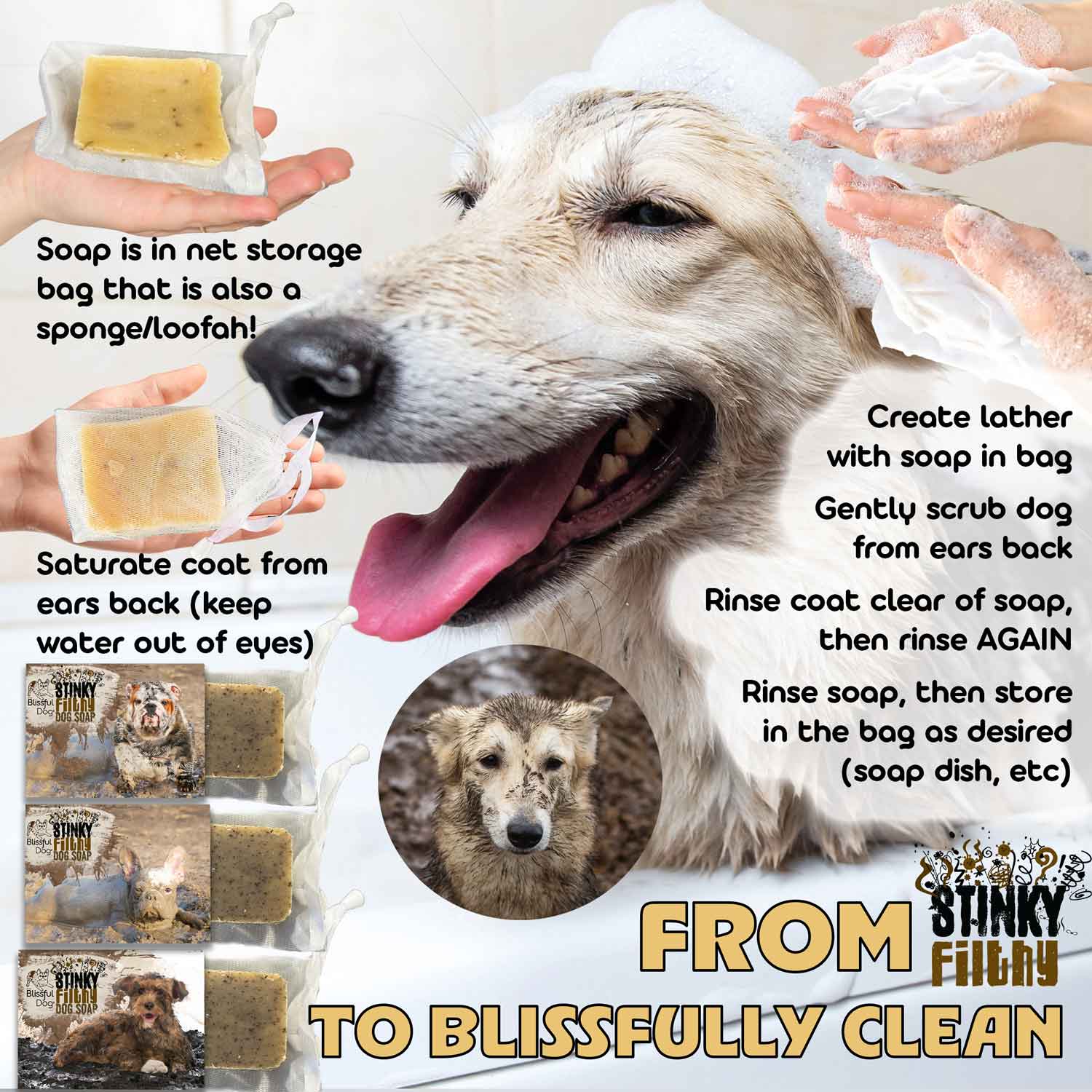 Stinky Filthy Dog Shampoo &amp; Soap