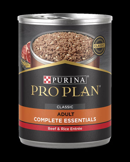 Pro Plan Complete Essentials Adult Beef &amp; Rice Entrée Classic Wet Dog Food (13oz)