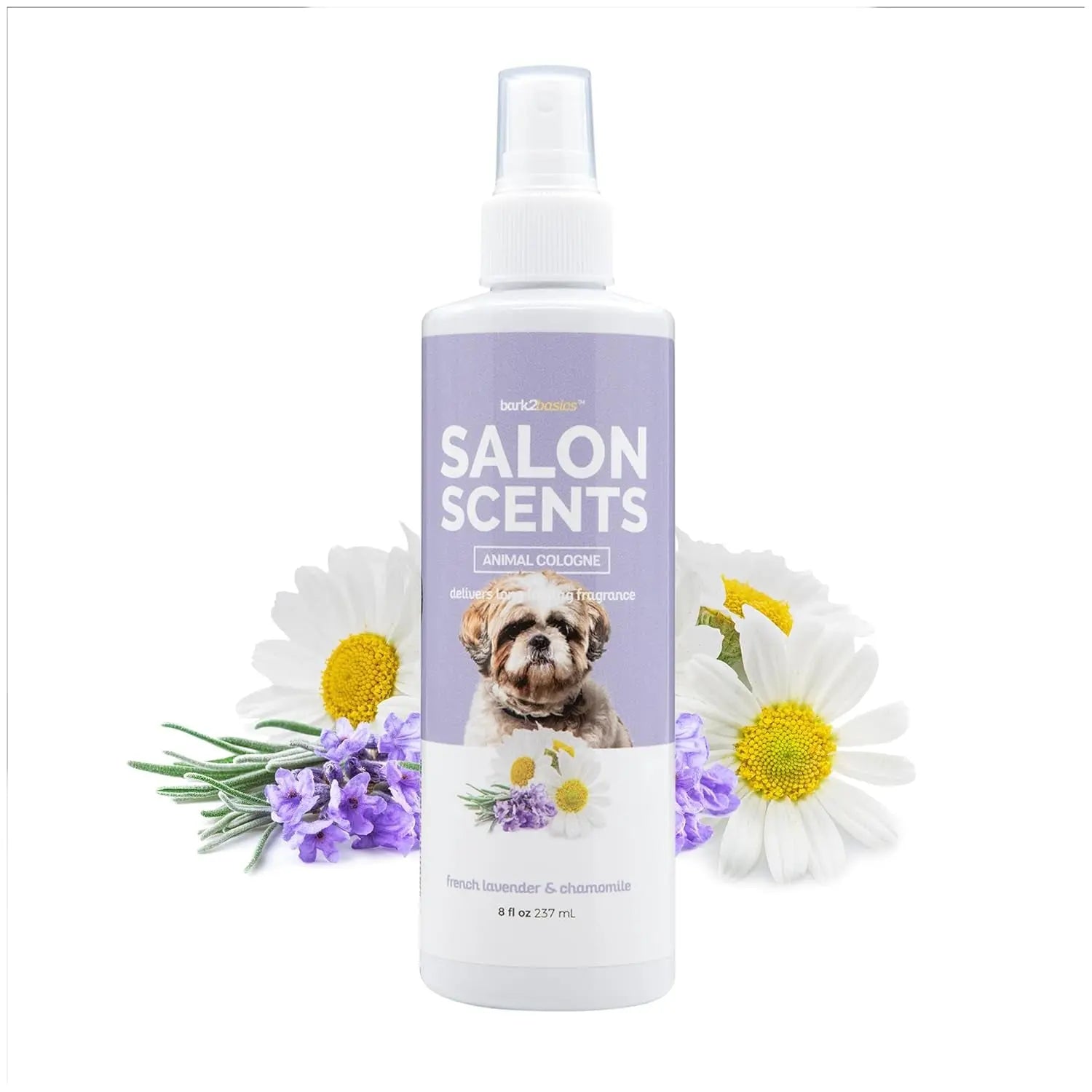 Bark2Basics Long Lasting Scents Professional Pet Cologne for Dogs &amp; Cats, 8oz