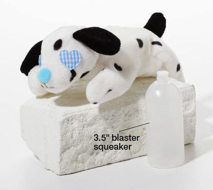Blaster Baby Lightly-Stuffed Dog Toy with Big SQUEAKER / Beanie Babies with No Beans!