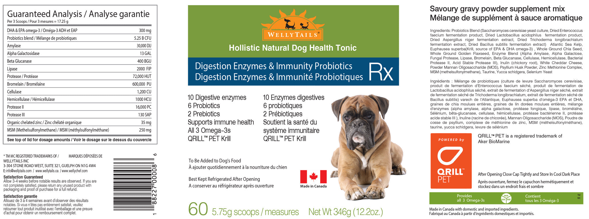 WellyTails Digestive Enzymes &amp; Probiotics Dog ADVANCED