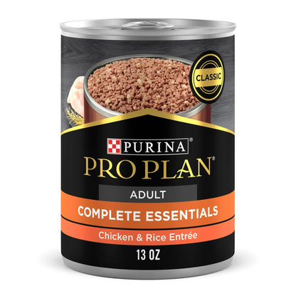 Pro Plan Complete Essentials Adult Chicken &amp; Rice Entrée Classic Wet Dog Food (13oz)