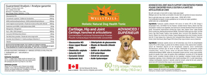 WellyTails Cartilage, Hip &amp; Joint Dog ADVANCED (original Rx formula updated)