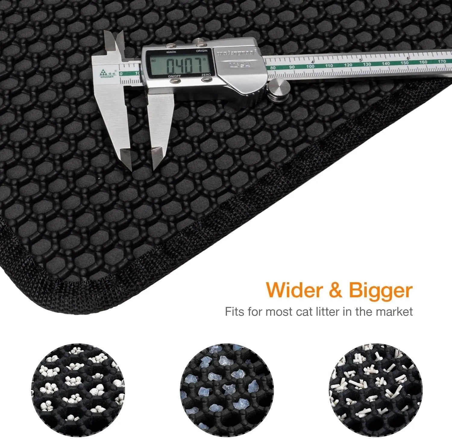 Cat Litter Mat –Waterproof &amp; Urine Proof, Scatter Control, Easy Clean, Washable, BPA-Free