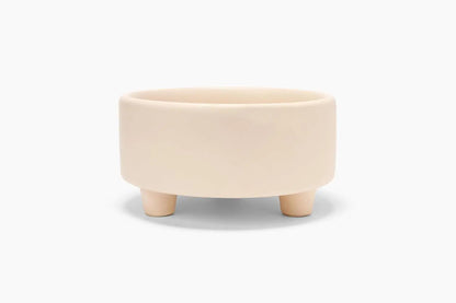 Ceramic Cat &amp; Dog Pet Bowl, Elevated Stoneware Feeder, Dishwasher Safe