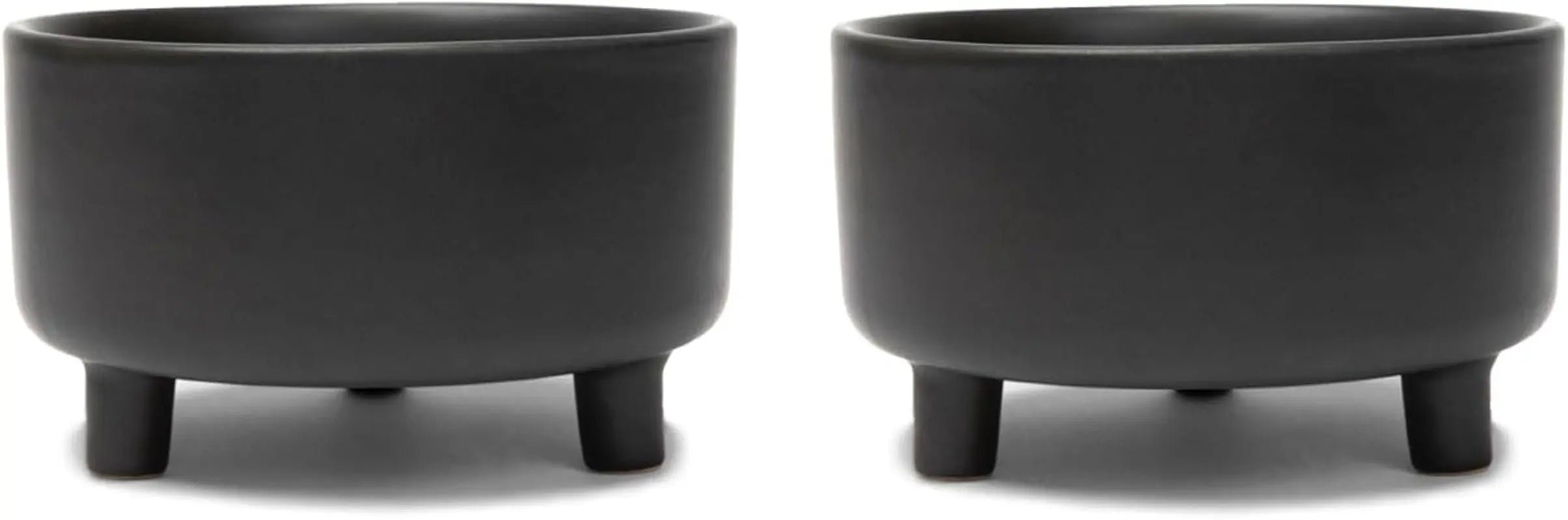 Ceramic Cat &amp; Dog Pet Bowl, Elevated Stoneware Feeder, Dishwasher Safe