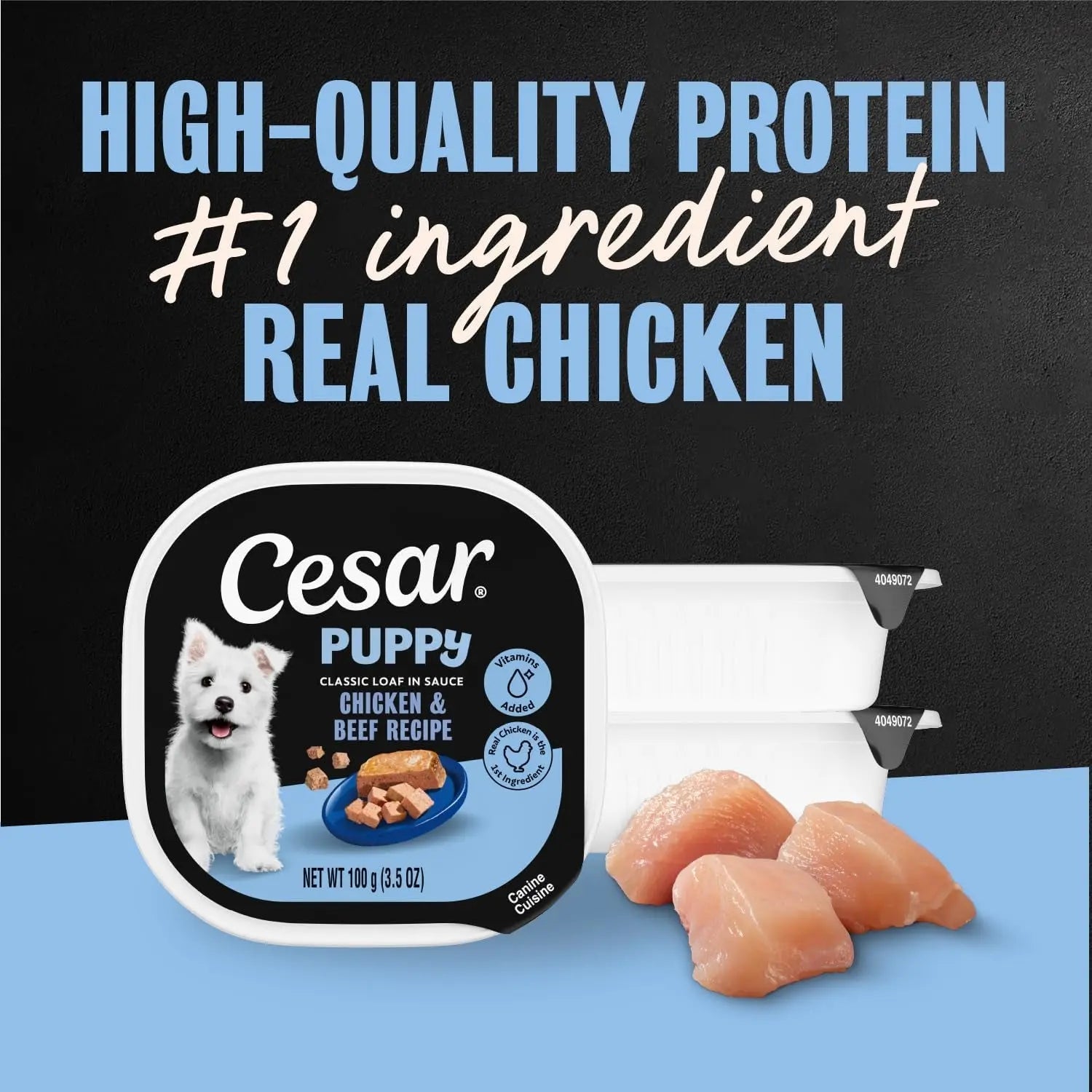 Cesar Puppy Classic Wet Dog Food Chicken &amp; Beef or Variety Pack 3.5oz 24ct