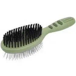 Coastal Safari Pin &amp; Bristle Combo Dog Brush Dual Sided Plastic Handle Groomer
