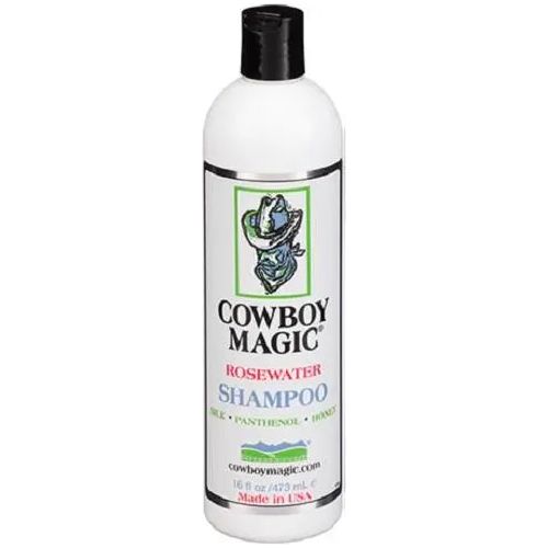 Cowboy Magic Concentrated Rosewater Shampoo 16 oz. for Horse Dogs Cat &amp; Humans