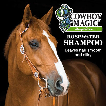 Cowboy Magic Concentrated Rosewater Shampoo 16 oz. for Horse Dogs Cat &amp; Humans