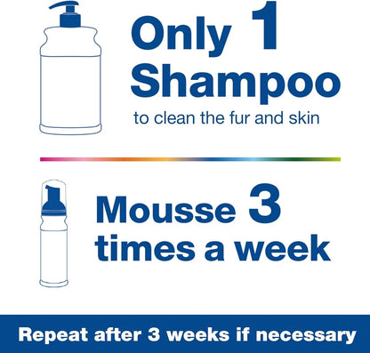 DOUXO S3 PYO Combo Set – Antibacterial Dog Shampoo &amp; Mousse, 2-Pack