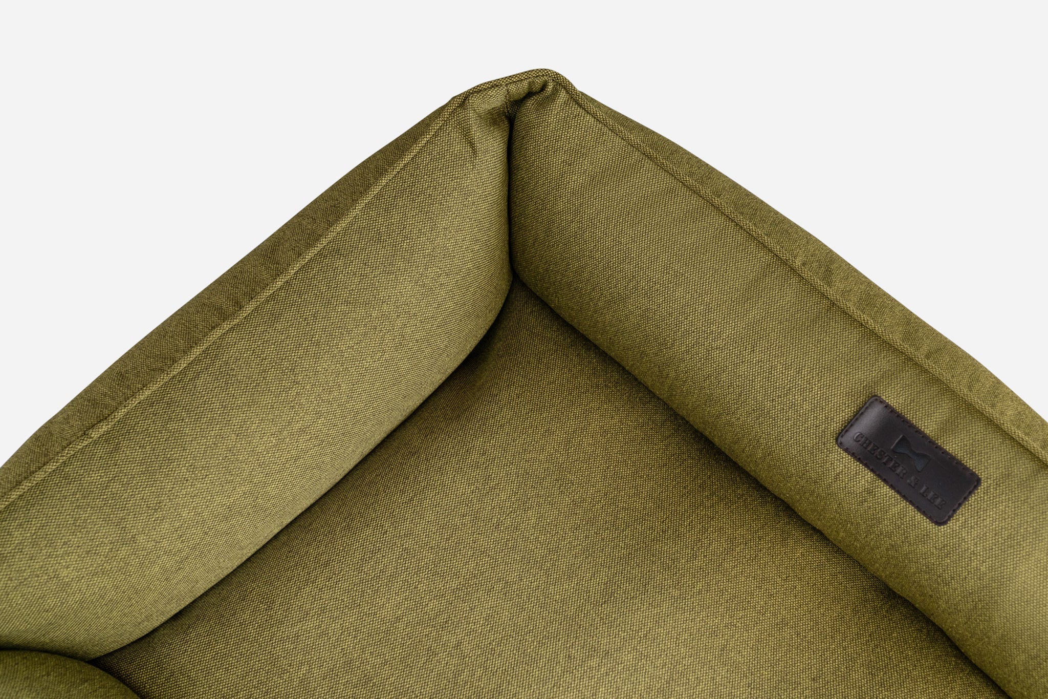 Chester &amp; Lee | Cotton Sleeper Dog Bed Olive