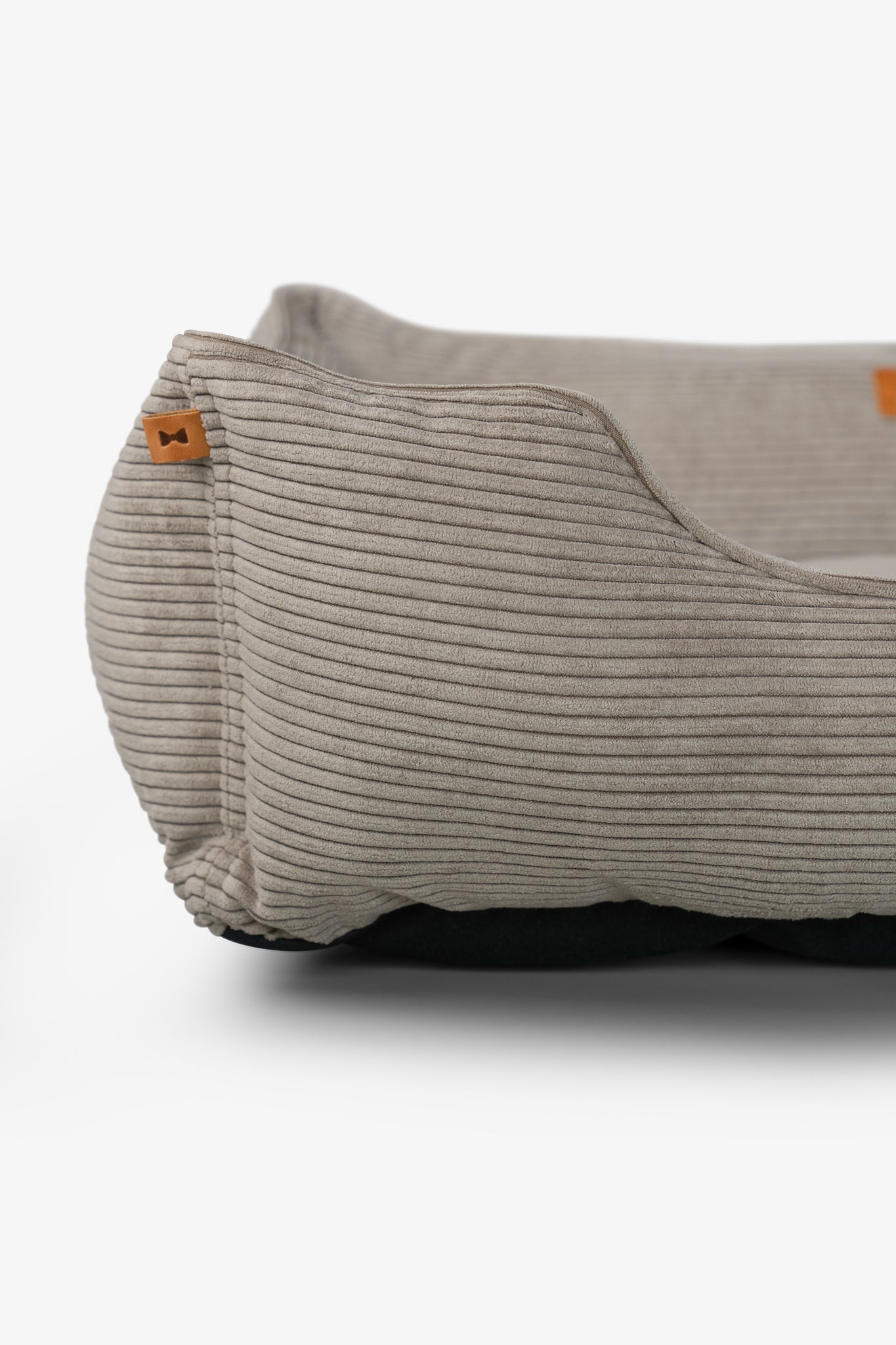 Chester &amp; Lee | Fancy Corduroy Sleeper Dog Bed Taupe