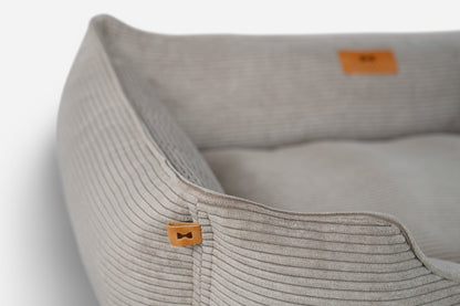 Chester &amp; Lee | Fancy Corduroy Sleeper Dog Bed Taupe