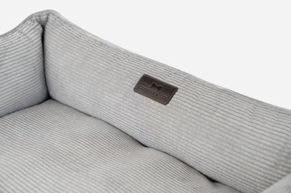Chester &amp; Lee | Fancy Corduroy Sleeper Dog Bed Gray