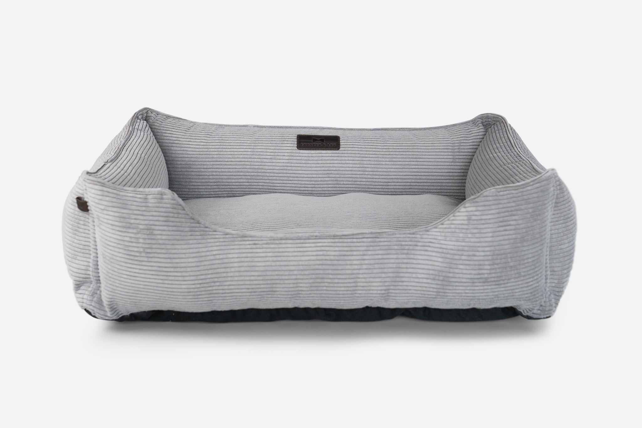 Chester &amp; Lee | Fancy Corduroy Sleeper Dog Bed Gray