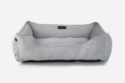 Chester &amp; Lee | Fancy Corduroy Sleeper Dog Bed Gray