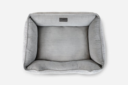 Chester &amp; Lee | Fancy Corduroy Sleeper Dog Bed Gray
