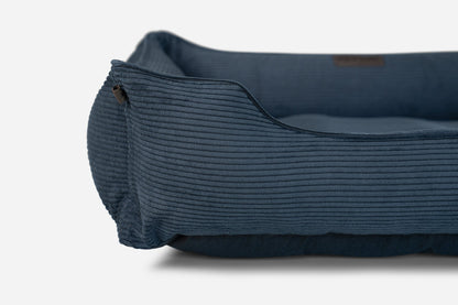 Chester &amp; Lee | Fancy Corduroy Sleeper Dog Bed Graphite