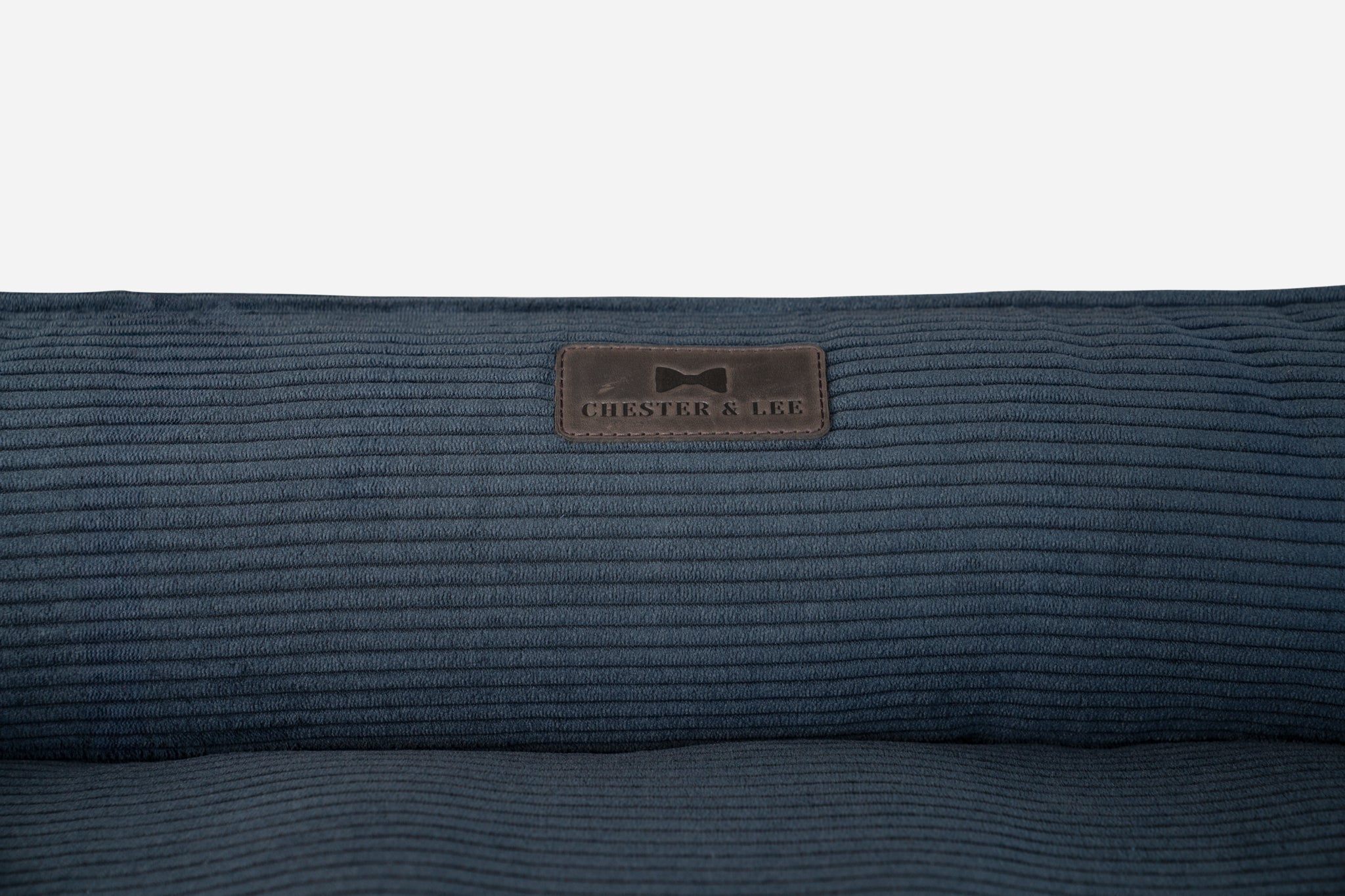 Chester &amp; Lee | Fancy Corduroy Sleeper Dog Bed Graphite
