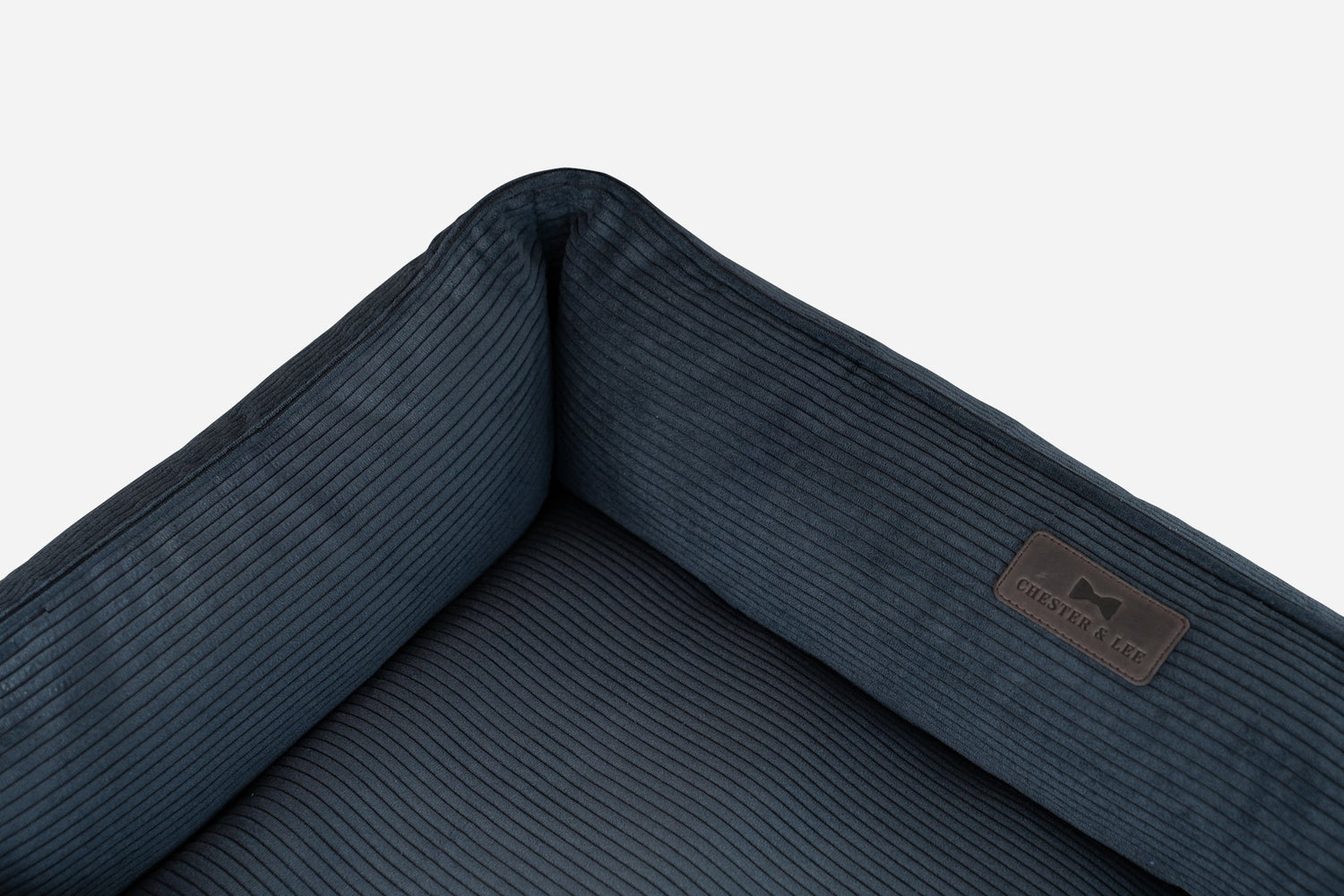 Chester &amp; Lee | Fancy Corduroy Sleeper Dog Bed Graphite