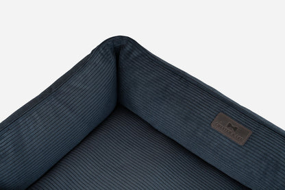 Chester &amp; Lee | Fancy Corduroy Sleeper Dog Bed Graphite