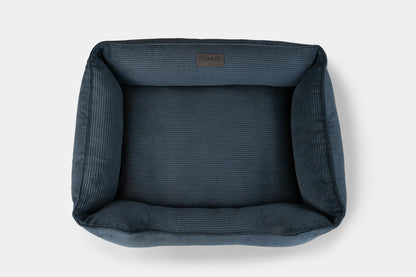 Chester &amp; Lee | Fancy Corduroy Sleeper Dog Bed Graphite