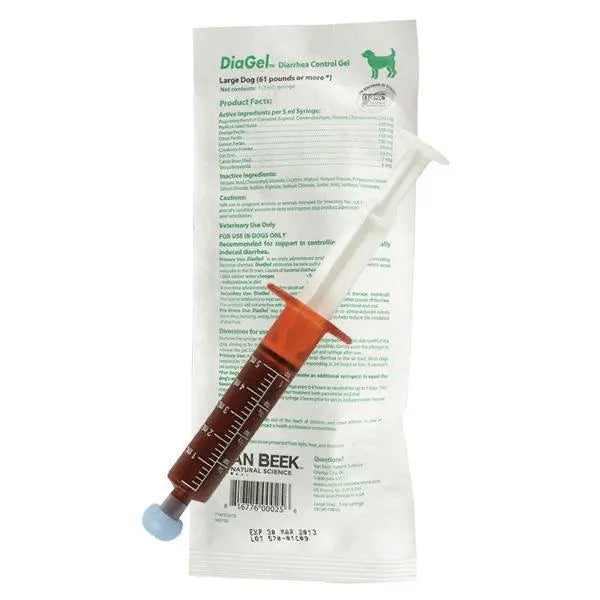 DiaGel Diarrhea Control Gel 5 ml Large Dogs Digestive Upset Loose Stool Relief