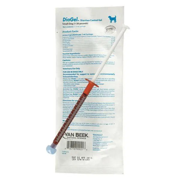 DiaGel Diarrhea Control Gel 1 ml Small Dogs Digestive Upset Loose Stool Relief