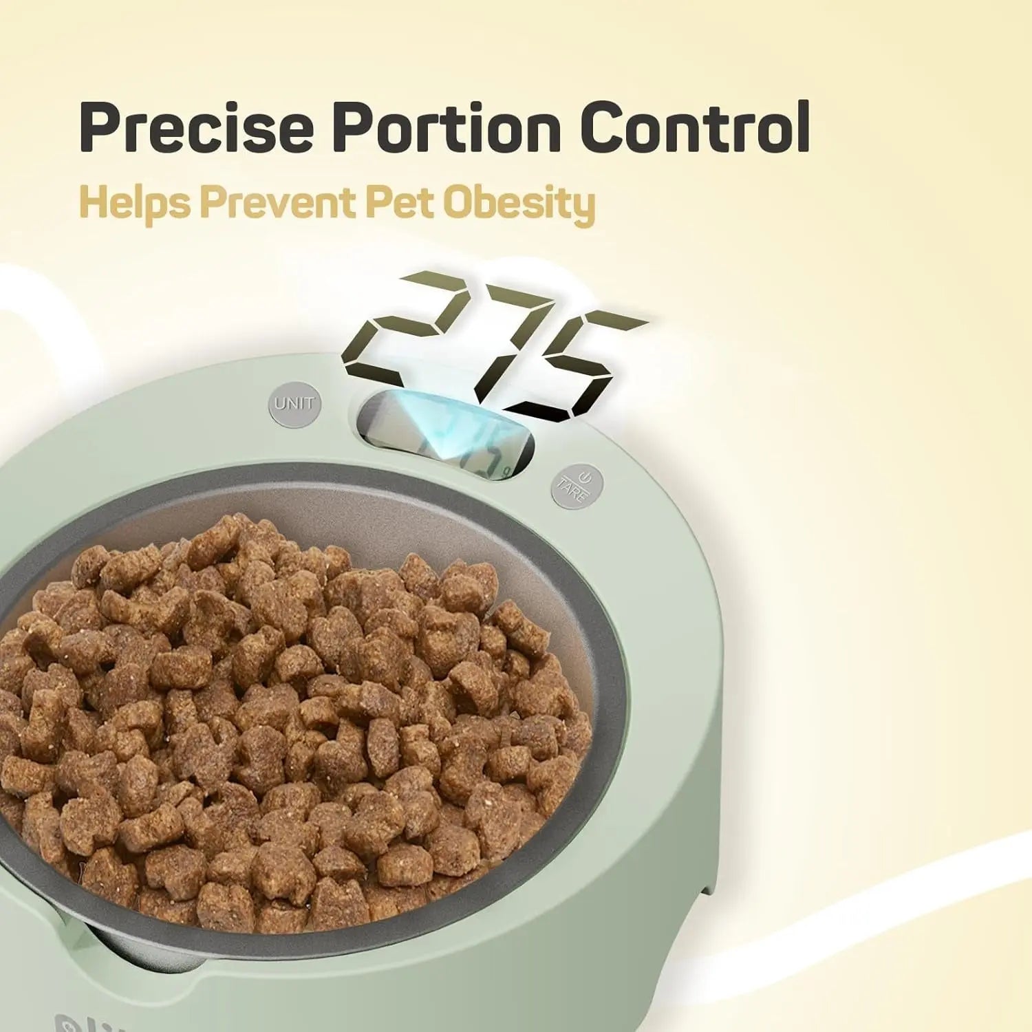 Digital Pet Food Bowl with Scale &amp; Slow Feeder Insert – Cats &amp; Dogs Portion Control