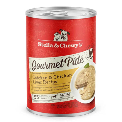 Stella &amp; Chewy’s Gourmet Pate Chicken and Chicken Liver Dog Food (12.5oz)