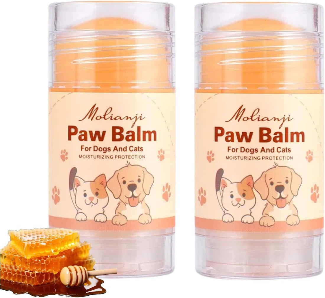 Dog Paw Nose Balm Stick 2 Pack Lick Safe Paw Wax Moisturizer 1.41oz