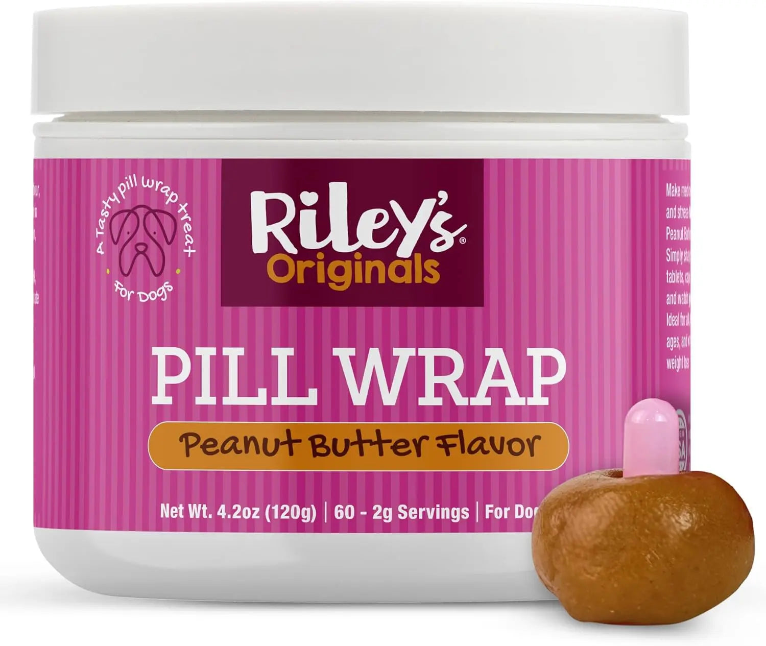 Dog Pill Wrap Paste Cheese &amp; Bacon Flavor, Easy Pill Masking Treat