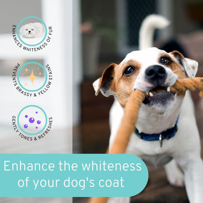 Dog Whitening Shampoo 8oz Tearless Natural Brightening White &amp; Dark Coats